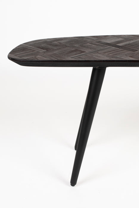 Fauteuil Consoletafel Webster Metaal, Teak Bruin 118x37 cm-Fauteuils-Creating Home