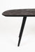Fauteuil Consoletafel Webster Metaal, Teak Bruin 118x37 cm-Fauteuils-Creating Home