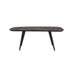 Fauteuil Consoletafel Webster Metaal, Teak Bruin 118x37 cm-Fauteuils-Creating Home