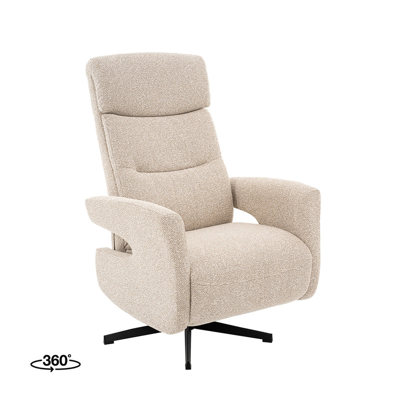Fauteuil Copenhagen Naturel Boucle Manueel Verstelbaar-Fauteuils-LABEL51