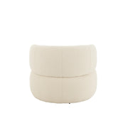 Fauteuil Crème Populierenhout Rond 85 cm 85x82x72.5 cm-Fauteuils-J-Line