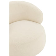 Fauteuil Crème Populierenhout Rond 85 cm 85x82x72.5 cm-Fauteuils-J-Line