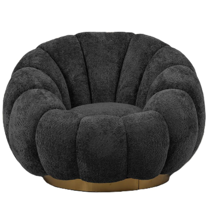 Fauteuil Daisy Polyester Antraciet-Fauteuils-PTMD
