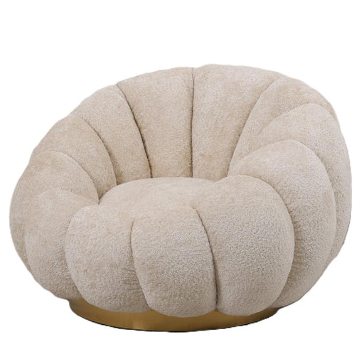 Fauteuil Daisy Polyester Crème-Fauteuils-PTMD