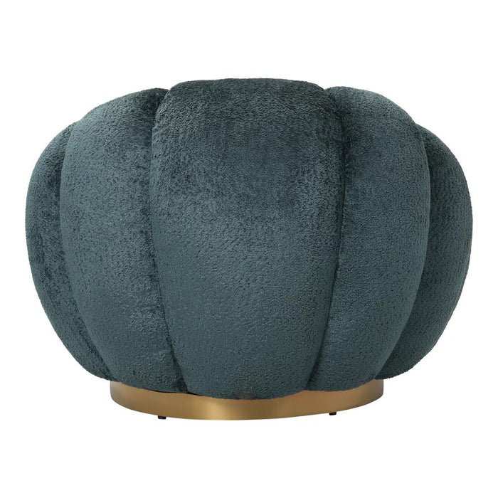 Fauteuil Daisy Polyester Geel Petrol-Fauteuils-PTMD