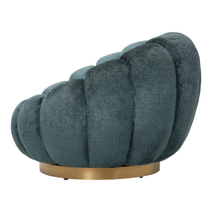 Fauteuil Daisy Polyester Geel Petrol-PTMD