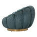 Fauteuil Daisy Polyester Geel Petrol-PTMD