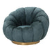 Fauteuil Daisy Polyester Geel Petrol-PTMD