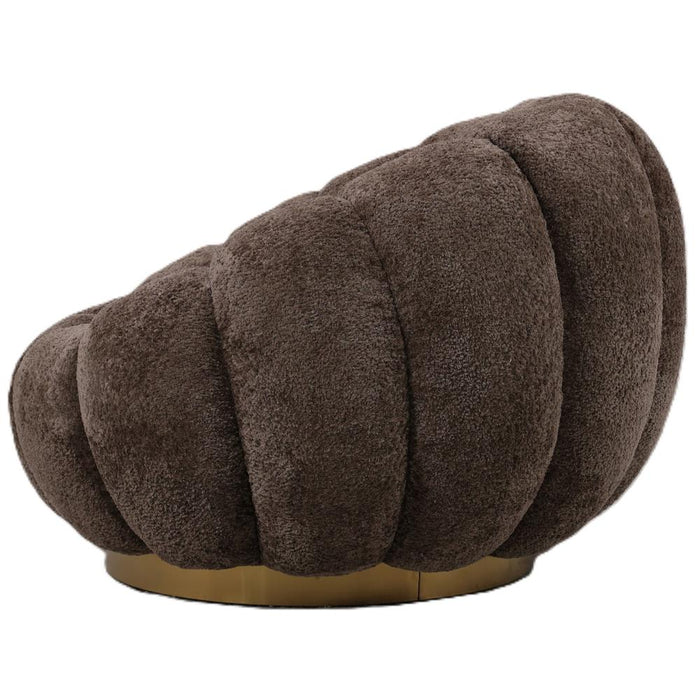 Fauteuil Daisy Polyester Geel Zandbeige-Fauteuils-PTMD