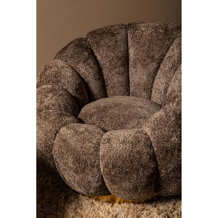 Fauteuil Daisy Polyester Geel Zandbeige-Fauteuils-PTMD