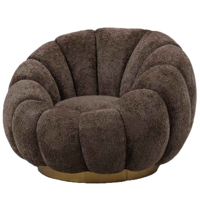 Fauteuil Daisy Polyester Geel Zandbeige-Fauteuils-PTMD