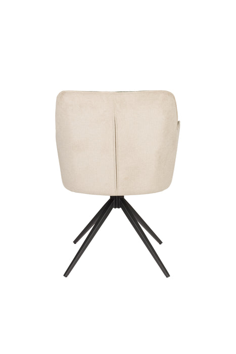 Fauteuil Daley Beige/green Polyester Groen 63x62.5 cm-Fauteuils-Creating Home