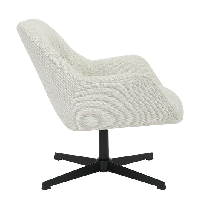 Fauteuil Daphne Greige Draaibaar 84 cm 84x78x77 cm-Fauteuils-Livingfurn