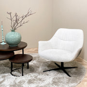 Fauteuil Daphne Greige Draaibaar 84 cm 84x78x77 cm-Fauteuils-Livingfurn