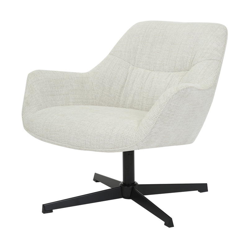 Fauteuil Daphne Greige Draaibaar 84 cm 84x78x77 cm-Fauteuils-Livingfurn