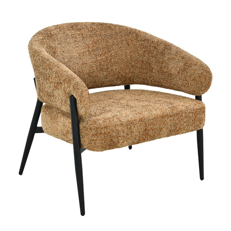 Fauteuil Dilan Cognac 73 cm 73x72.5x75 cm-Fauteuils-Livingfurn
