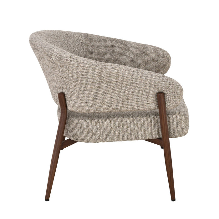 Fauteuil Dilan Stof Beige/Bruin