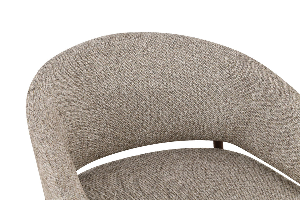 Fauteuil Dilan Stof Beige/Bruin