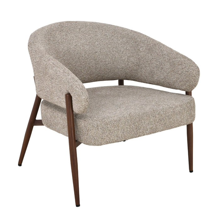 Fauteuil Dilan Stof Beige/Bruin