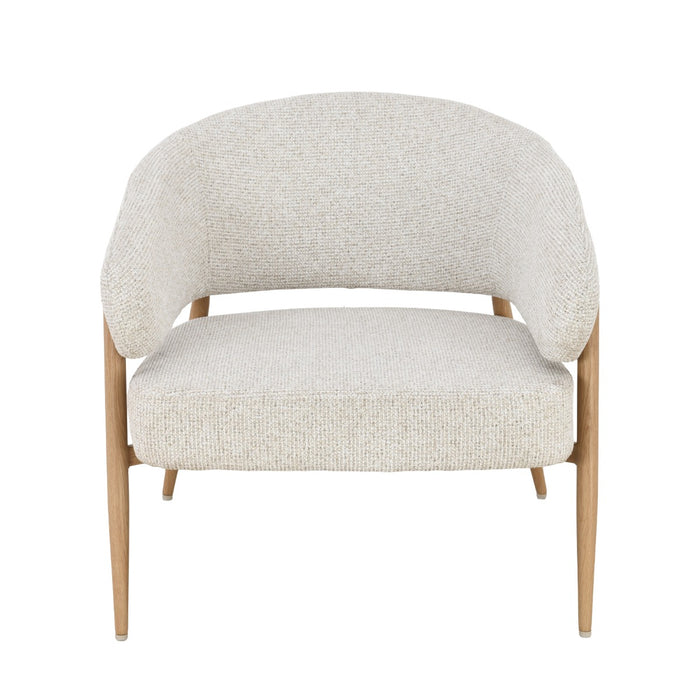 Fauteuil Dilan Stof Beige/Naturel