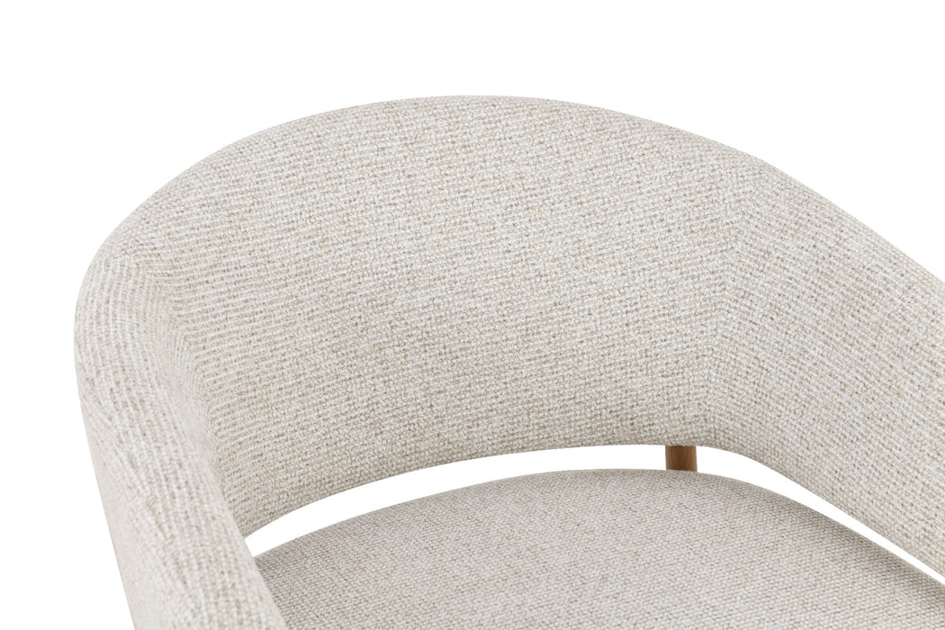 Fauteuil Dilan Stof Beige/Naturel