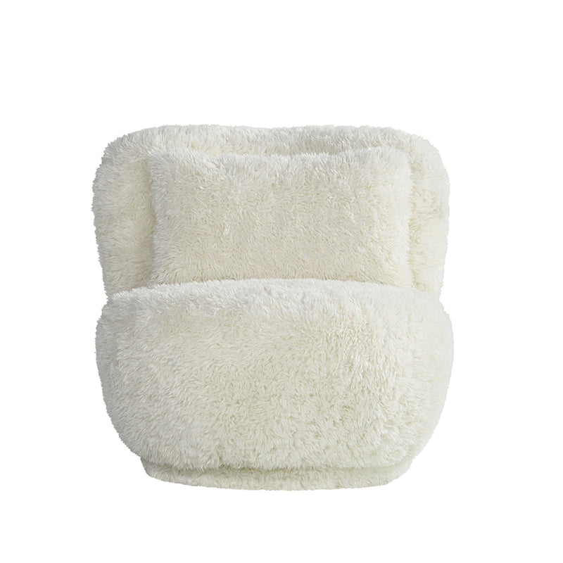 Fauteuil Doodle Creme Fluffy - 90x87x73 cm-Fauteuils-LABEL51