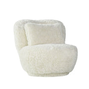 Fauteuil Doodle Creme Fluffy - 90x87x73 cm-Fauteuils-LABEL51