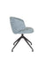Fauteuil Draaibare Eetkamerstoel Balado Polyester Blauw 57x54.5-Fauteuils-Creating Home