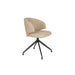 Fauteuil Draaibare Eetkamerstoel Balado Polyester Bruin 57x54.5-Fauteuils-Creating Home