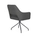 Fauteuil Draaibare Eetkamerstoel Mos Grijs Polyester Grijs 59x59-Fauteuils-Creating Home