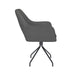 Fauteuil Draaibare Eetkamerstoel Mos Grijs Polyester Grijs 59x59-Fauteuils-Creating Home