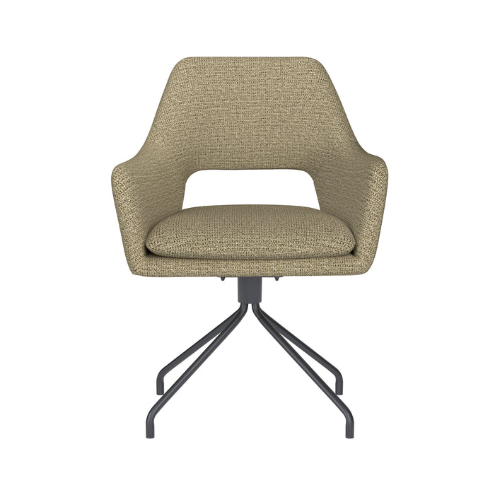 Fauteuil Draaibare Eetkamerstoel Mos Groen Polyester Groen 59x59-Fauteuils-Creating Home