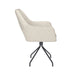 Fauteuil Draaibare Eetkamerstoel Mos Off-white Polyester Beige-Fauteuils-Creating Home