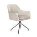 Fauteuil Draaibare Eetkamerstoel Mos Off-white Polyester Beige-Fauteuils-Creating Home