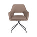 Fauteuil Draaibare Eetkamerstoel Mos Taupe Polyester Taupe 59x59-Fauteuils-Creating Home