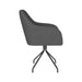Fauteuil Draaibare Eetkamerstoel Otis Grijs Polyester Grijs 62x59-Fauteuils-Creating Home