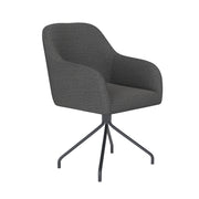 Draaibare Eetkamerstoel Otis Grijs Polyester Grijs 62x59-Eetkamerstoelen-Creating Home