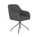 Fauteuil Draaibare Eetkamerstoel Otis Grijs Polyester Grijs 62x59-Fauteuils-Creating Home