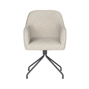 Draaibare Eetkamerstoel Otis Off-white Polyester Beige-Eetkamerstoelen-Creating Home