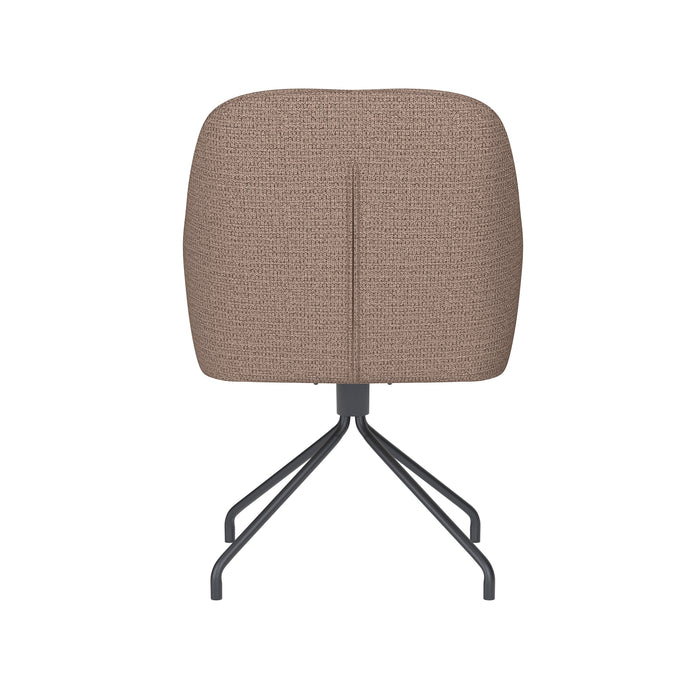 Fauteuil Draaibare Eetkamerstoel Otis Taupe Polyester Taupe-Fauteuils-Creating Home