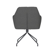 Draaibare Eetkamerstoel Pete Grijs Polyester Grijs 62x63-Eetkamerstoelen-Creating Home