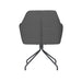 Fauteuil Draaibare Eetkamerstoel Pete Grijs Polyester Grijs 62x63-Fauteuils-Creating Home