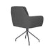 Fauteuil Draaibare Eetkamerstoel Pete Grijs Polyester Grijs 62x63-Fauteuils-Creating Home