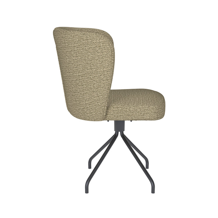 Fauteuil Draaibare Eetkamerstoel Stan Groen Polyester Groen-Fauteuils-Creating Home