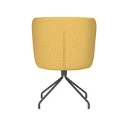 Draaibare Eetkamerstoel Stan Ochre Polyester Geel 57x53-Eetkamerstoelen-Creating Home