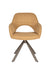 Fauteuil Draaibare Eetkamerstoel Toye Ochre Polyester Geel 68x45-Fauteuils-Creating Home
