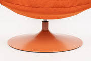 Fauteuil Draaibare Fauteuil Beefy Polyester Oranje 84.5x76.5 cm-Fauteuils-Creating Home