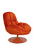Fauteuil Draaibare Fauteuil Beefy Polyester Oranje 84.5x76.5 cm-Fauteuils-Creating Home