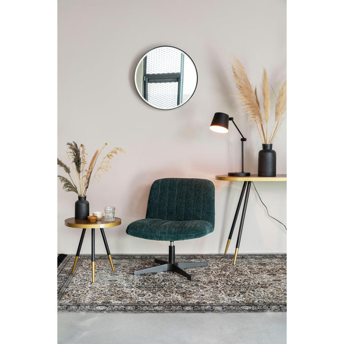 Fauteuil Draaibare Fauteuil Belmond Rib Polyester Groen 71x65 cm