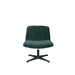 Fauteuil Draaibare Fauteuil Belmond Rib Polyester Groen 71x65 cm-Fauteuils-Creating Home